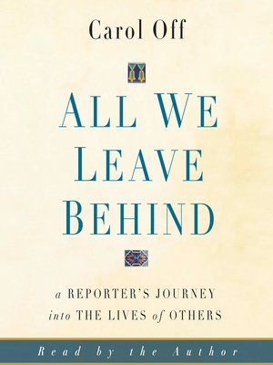 cover image of All We Leave Behind